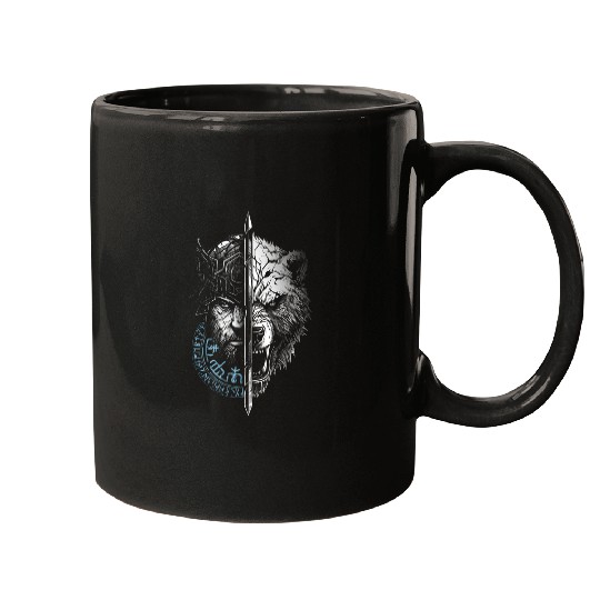 Bear Pet Berserker Bear Warrior Odin Runes Nordic Compass Viking 15 Mugs