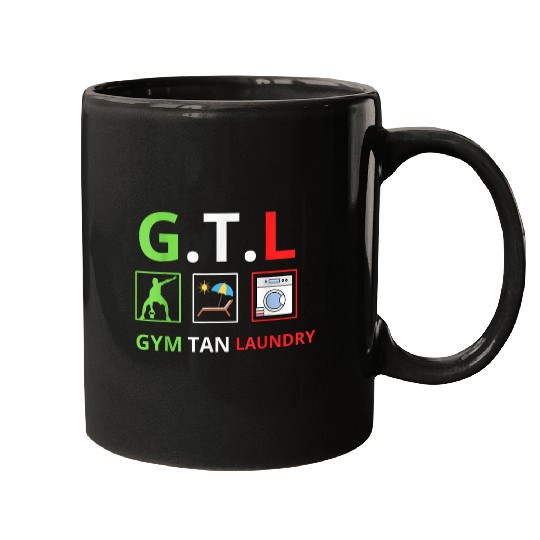 Gym Tan Laundry GTL New Jersey Garden NJ Shore Italian Flag 1 Mugs
