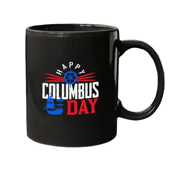Happy Columbus Day Celebration Mugs