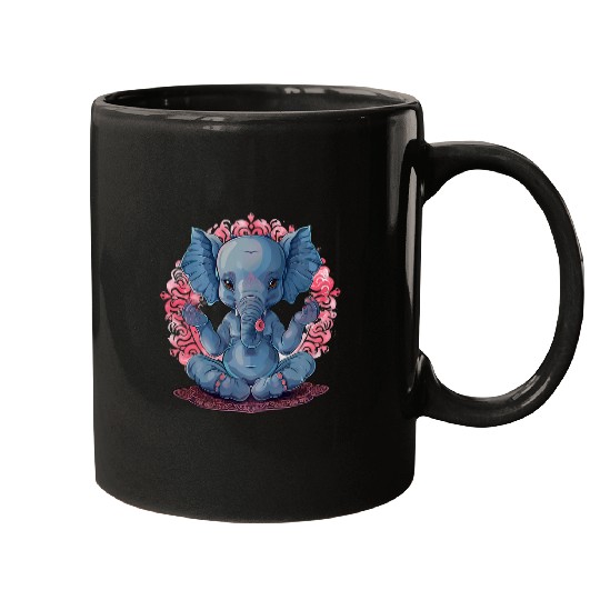Elephant Pet Meditation Buddhist Zen Buddha Hindu Spiritual Mugs