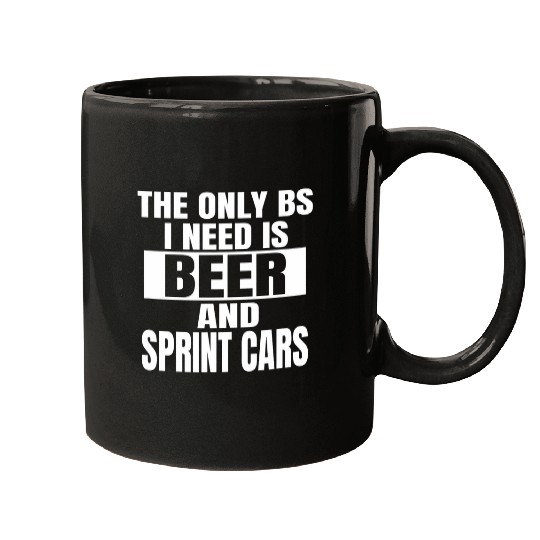 Beer Fun Dirt Track Racing Apparel Beer and Sprint Car Racing Mugs