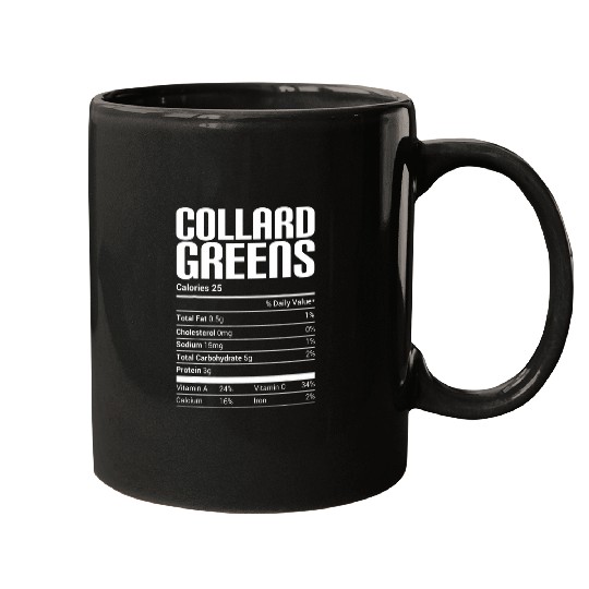 Collard Greens Nutrition Facts Family Matching Christmas Tee Mugs