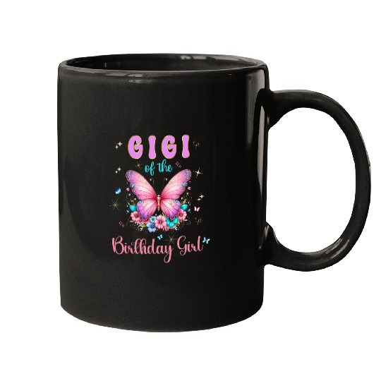 Butterfly Birthday Girl Matching Costume Mugs