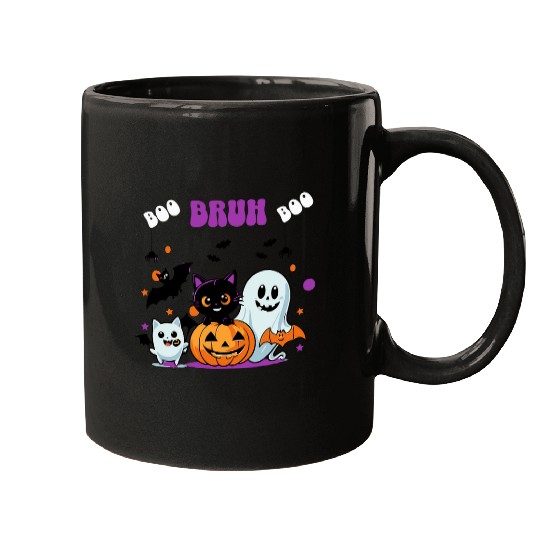 Owl Pet Pink Boo Spider Owl Scary Halloween Costume Women Girl Kids Mugs