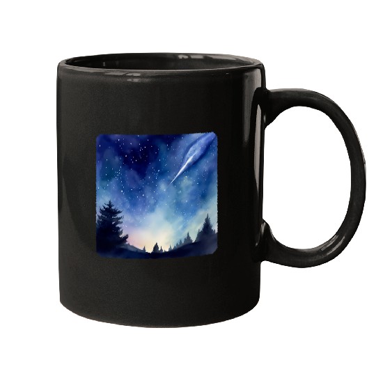 Comet Sky Astronomy Celestial Event Space Phenomenon Mugs