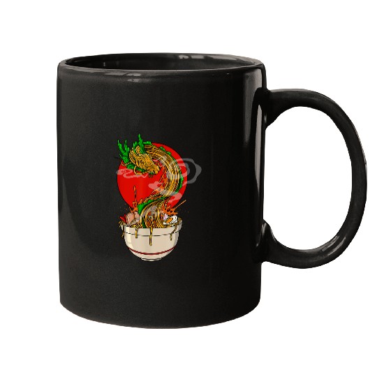 Dragon Pet Kawaii Ramen Japanese Noodle Dragon Soup Tasty Anime Foodie Mugs