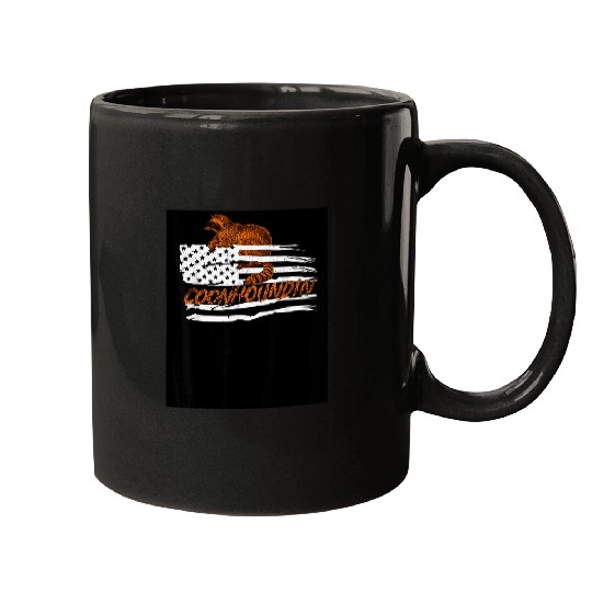 Raccoon Pet Hunting Coon Houndin Vinatage Hunting Gear 2 Mugs