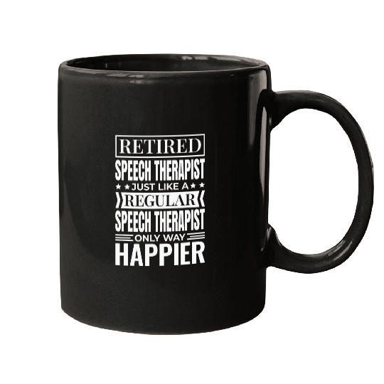 Retiree Speech Therapist Design For Retired SLP Pathologist Mugs