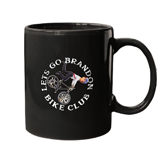 Biden Bicycle Crash Bike Wreck RIDIN With Biden Pro Trump 19 Mugs