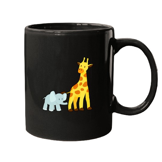 Giraffe Pet mommy and me mor daughter son elephant giraffe matching Mugs