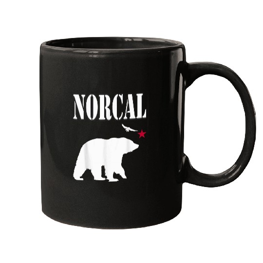 Bear Pet Cool Norcal Northern californias Bear With Hawk Star Mugs