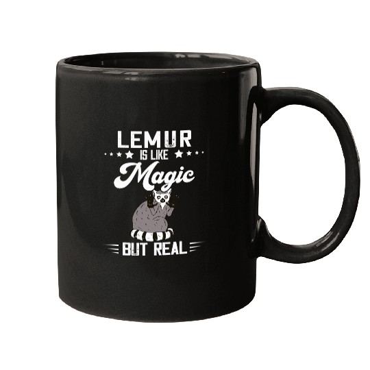 Lemur Pet Madagascar Animal Magic But Real Cute Lemur Monkey Mugs