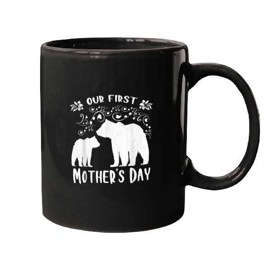 Bear Pet Our First Mothers Day Mama Bear Mommy And Me Matching Mugs