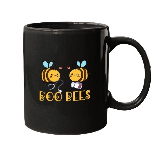 Boo Bees Nursing nurses Funny Halloween Crew rn icu er Mugs