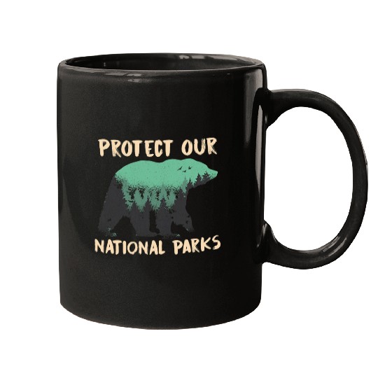 Bear Pet Protect Our National Parks Outdoor Nature Bear 2 Mugs
