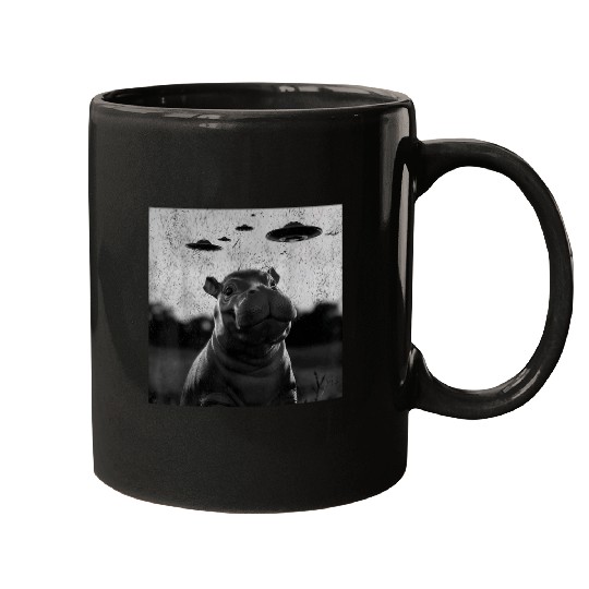 Hippo Pet Moo Deng Baby Pygmy Hippo Mugs