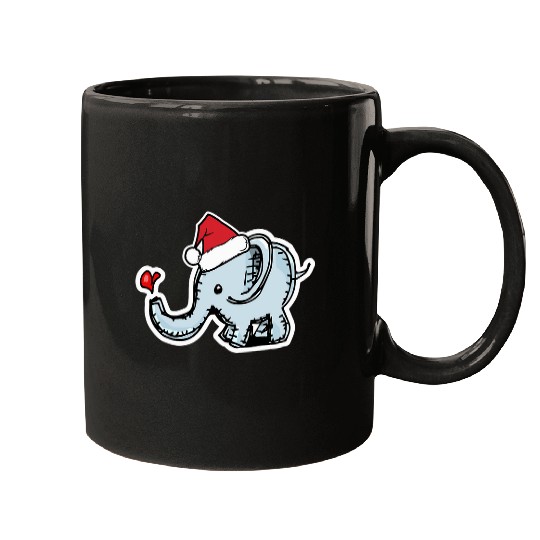 Elephant Pet This Is My Christmas Baby Elephant xmass Santa Lover T Mugs