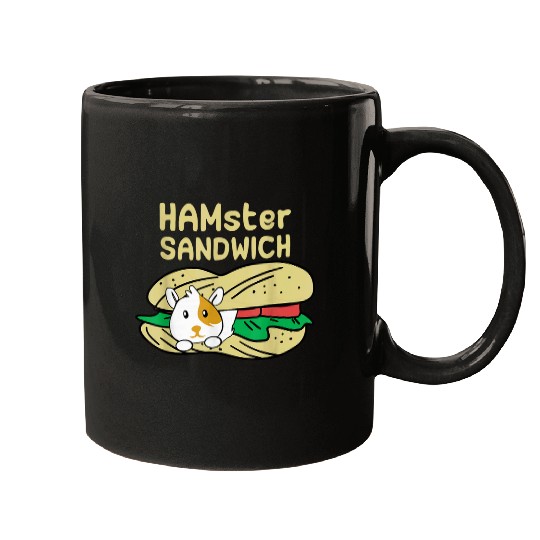 Hamster Pet sandwich funny pun quote Mugs