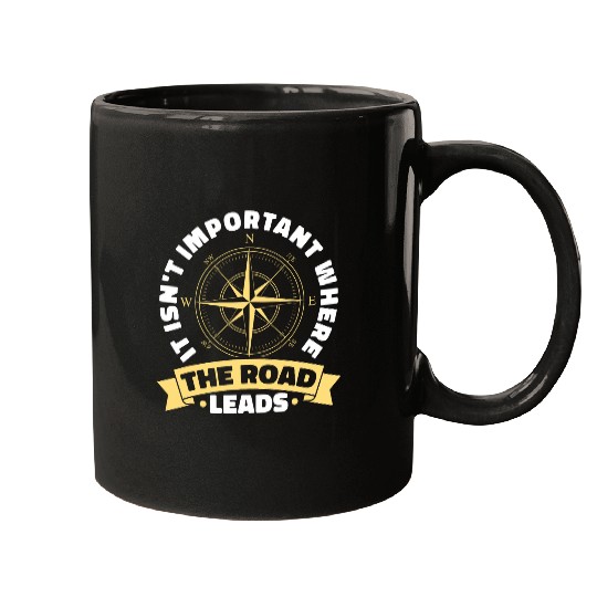 Humor Where The Road Leads Hiking Backpack Outdoor Travel Mugs