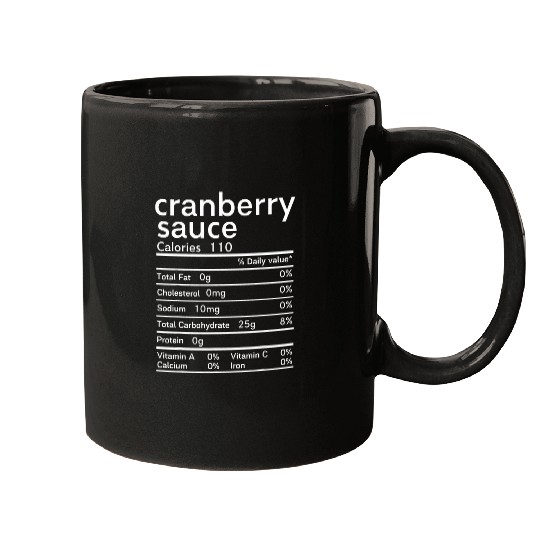 Cranberry sauce nutrition facts Thanksgiving Mugs