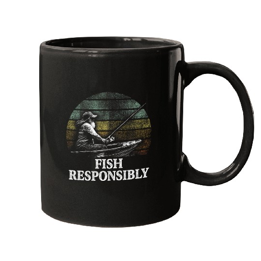 Fish Responsibly Lifestyle Fishing Habits Fisherman 9 Mugs