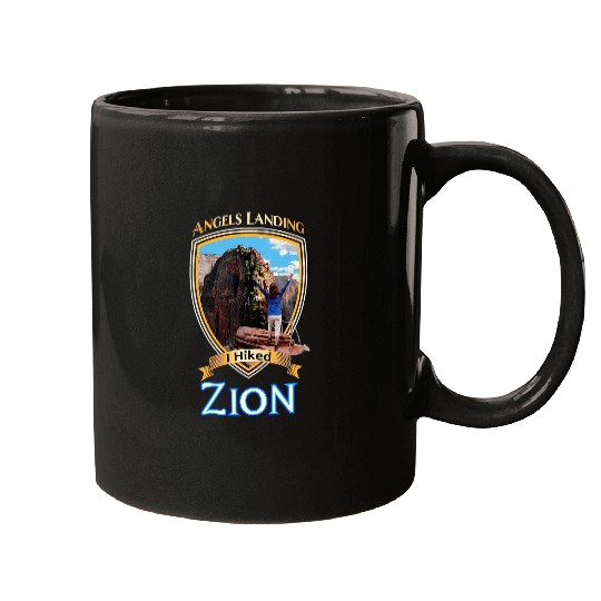 I Hiked Zion Angels Landing Utah Park Adventure Souvenir Mugs