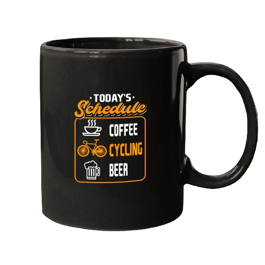Beer Fun Today s Schedule Coffee Cycling Beer Bicycling Drinking Mugs