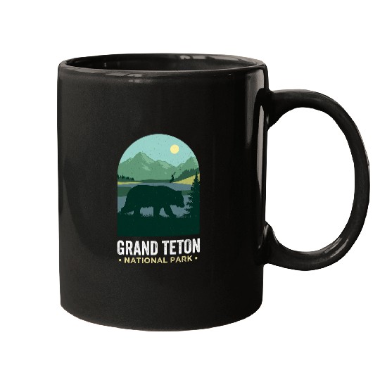 Bear Pet Grand Tetons Grizzly Bear Grand Teton National Park Mugs