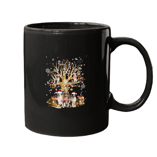 Discover australian shepherd christmas tree ornament dog lover Mugs