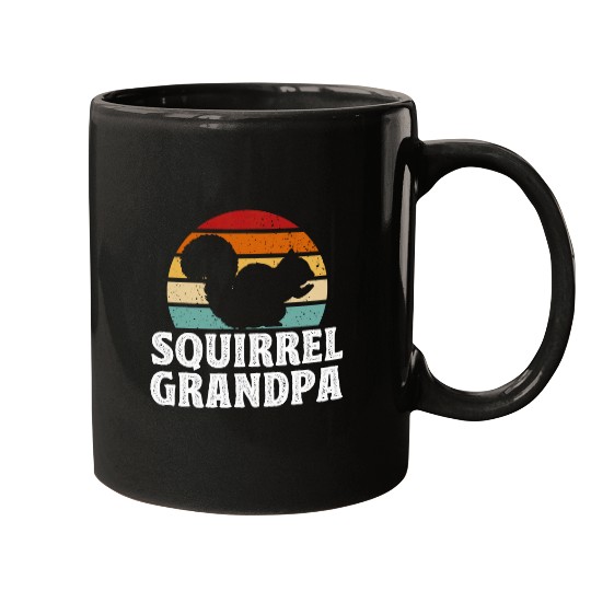 Squirrel Pet Fathers Day Funny Squirrel Grandpa Mugs
