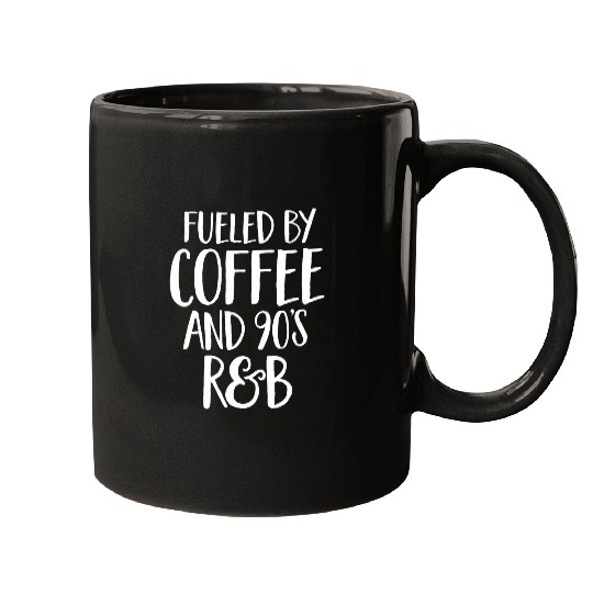 Coffee Fun Fueled By Coffee And 90s RB Funny Rap Nineties Hip Hop Mugs
