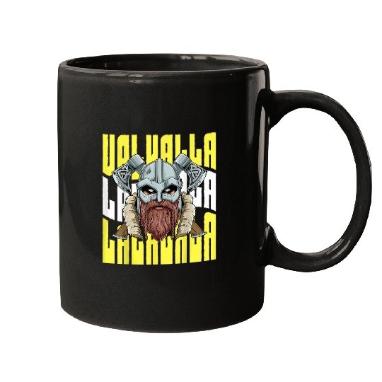 Mens Valhalla Viking Warrior Celtic Culture Norsemen 1 Mugs