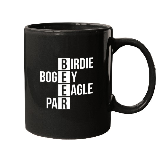 Beer Fun Birdie Bogey Eagle Par Beer Golf Mugs