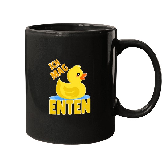 Discover Duck Pet Yellow Duck Squeaky Duck Rubber Duck Ich Mag Duten Mugs