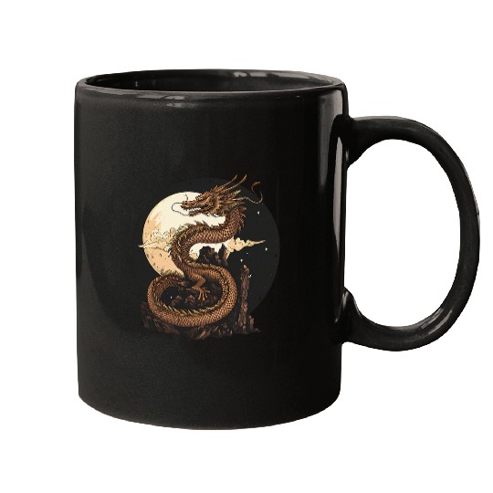 Dragon Pet Wood Dragon Transformation New Year Magic Mugs