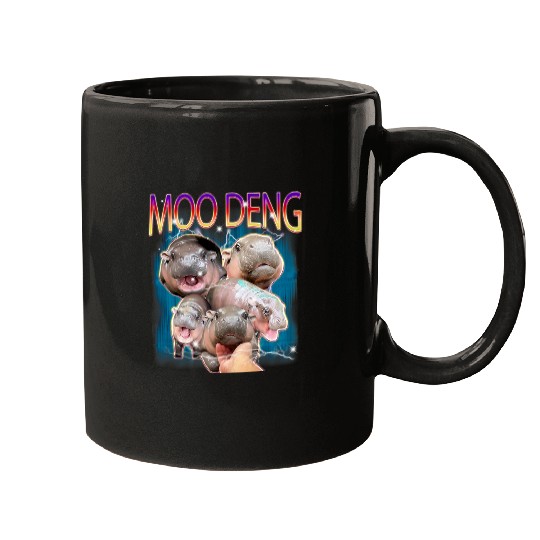 Hippo Pet Moo Deng Funny MooDeng Baby Pygmy Hippo Cute Zoo Bootleg Mugs