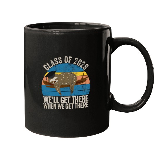 Sloth Pet Distressed 5th Grade Class Of 2029 Sloth Grow With Me Mugs