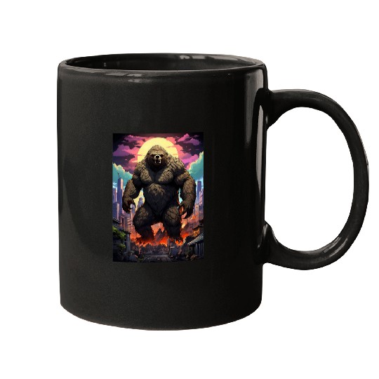 Sloth Pet Slothzilla Monster Movie Parody Sloth Anime Graphic Funny Mugs