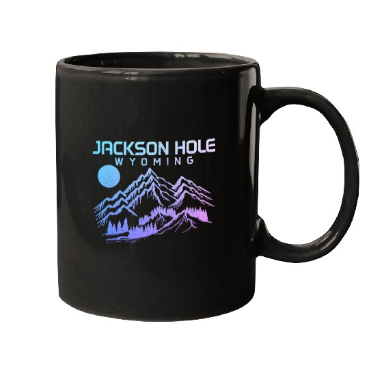 Jackson Hole Wyoming Skis Snowboard Winter vintages Mountains Mugs