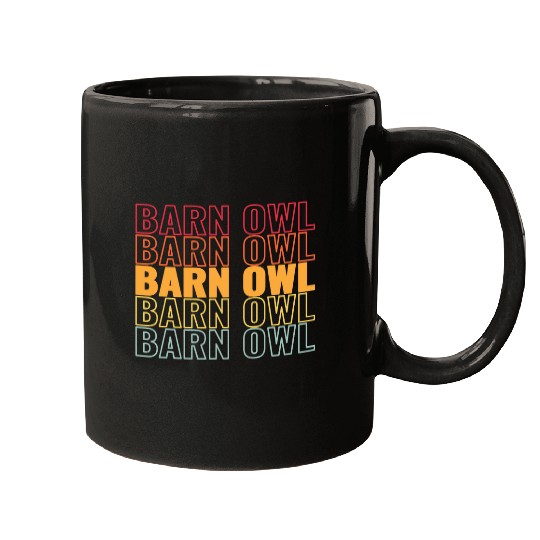 Owl Pet retro birdwatcher and birdwatching barn owl Mugs