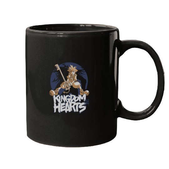 Disney Kingdom Hearts Sora Warrior Stance Graffiti Vintage Mugs