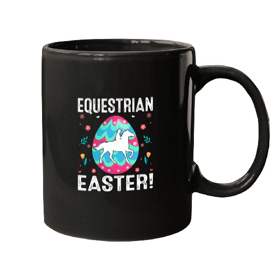 Cute Easter Equestrian Egg Easter Egg Hunt Sport Lover Mugs
