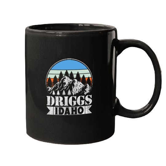 Discover Driggs Idaho Outdoors Adventure Skiing Hiking Mountain Mugs
