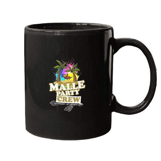 Sloth Pet Malle Party Crew Sloth Mallorca Funny Saying Holiday Mugs