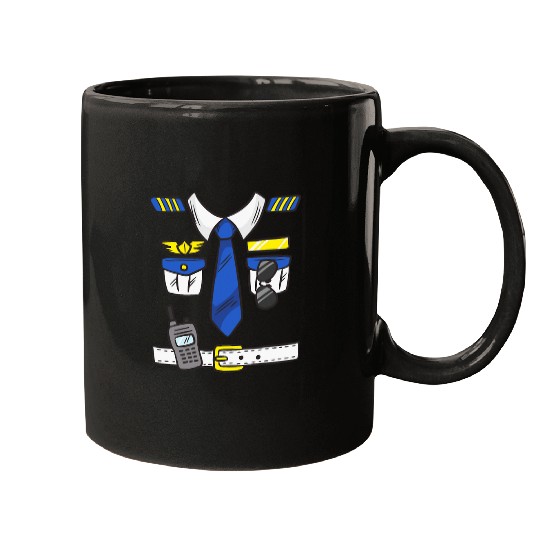 Discover Funny Group Matching Halloween Police Officer Costume Kids Mugs