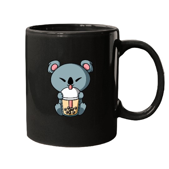 Koala Pet Bear Boba Milk Tea Bubble Tea Anime Mugs