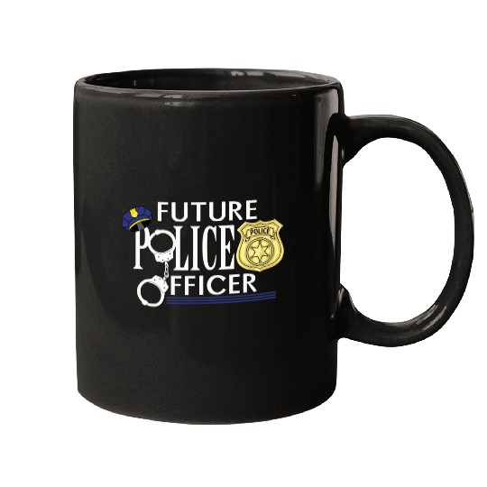 Future Police Officer Law Enforcement For Men Women Cop 9 Mugs