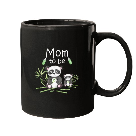 Panda Pet mom to be panda bear cute baby shower Mugs