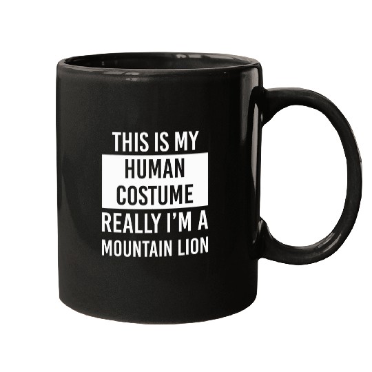Lion Pet This Is My Human Costume I m Really Mountain Lion Mugs