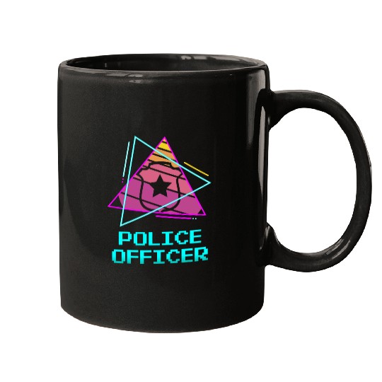 Police Job Retro Police Officer Law Enforcement 2 Mugs